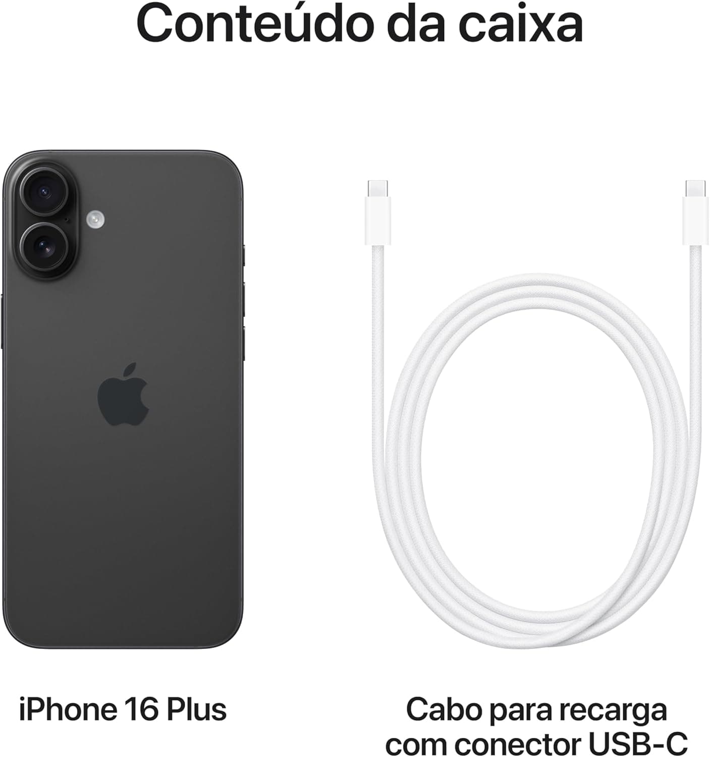 Apple iPhone 16 Plus (256 GB) – Preto