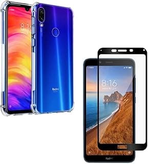Capa compatível com Xiaomi Redmi 7A e película de vidro 3D