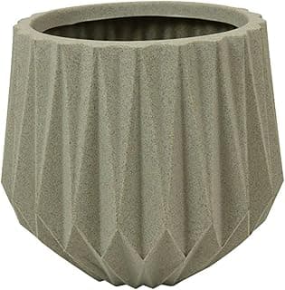 Vaso Geométrico Aresta (20x21) Cor Granito Areia VASART