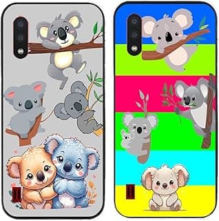 Capa de smartphone Samsung Galaxy A01/M01 com estampa de coalas multicolorida