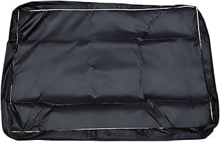 Capa protetora lavável para cama de cachorro preta, impermeável, com zíper
