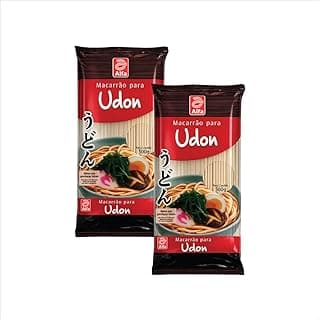 Kit 2 pacotes de macarrão para udon 500g da marca Alfa
