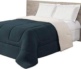 Coberdrom Cobertor Casal Queen Dupla Face Manta Fleece e Sherpa de Carneiro Bege