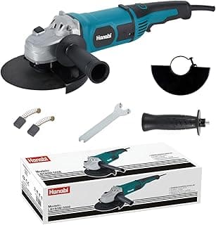Esmerilhadeira Angular Profissional Hanabi 220V 2000W 8000rpm com Acessórios