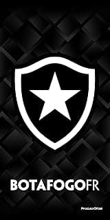 Escudo do Botafogo com estrela branca em fundo preto