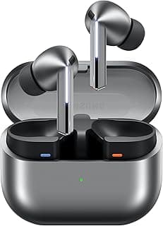Fones de ouvido Samsung Galaxy Buds 3 Pro AI True Wireless Bluetooth em estojo de carregamento prata