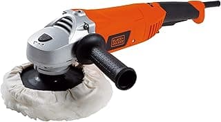 Politriz orbital BLACK+DECKER 180mm, 1300W, modelo WP1500K-B2, com almofada de polimento