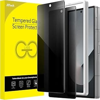 Protetor de tela de privacidade frontal JETech para Samsung Galaxy Z Fold 6, película de vidro temperado, pacote com 2