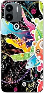 Capa adesiva Xiaomi Redmi A2 2023 com design abstrato colorido