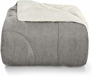 Cobertor Sherpa Queen 235 x 260cm Chevron Hedrons