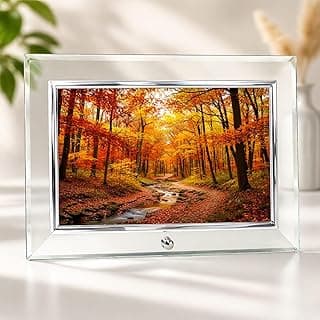 Porta-Retrato de Vidro para Foto 10x15 cm -Moldura Elegante para Fotos - Idela para Mesa Estante ou Decoração de Ambientes