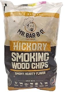 Saquinho de chips de madeira de nogueira Mr. Bar-B-Q, 100% natural, para churrasco, defumador e grelhar