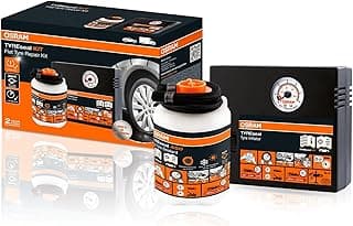 Kit Selante para Pneus OSRAM com Gel e Compressor - Reparo de Pneus