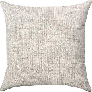 Almofada quadrada de 60x60 cm de linho cru para decoração de sofá