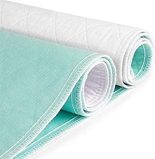 Protetor de colchão impermeável CoolShields verde e branco, lavável e reutilizável