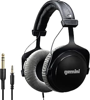 Fones de ouvido profissionais Gemini com drivers de 53 mm e design de estúdio fechado