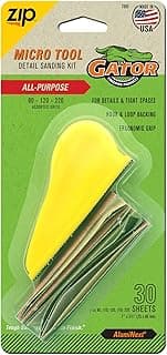 Kit de lixadeira Gator MicroZip, grãos sortidos, 8,9 cm x 2,5 cm