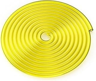 Mangueira de combustível PVC amarela 4,8 mm x 8 mm para motor pequeno, cortador de grama, motosserra