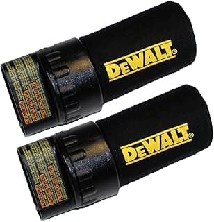 Saco de lixo de reposição DeWalt para lixadeira, pacote com 2, preto