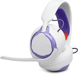 Fone de Ouvido com Fio JBL Quantum 250 Branco com Detalhes em Roxo
