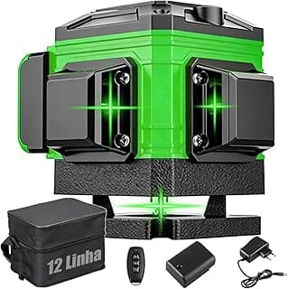 Nivel a Laser, 8/12/16 Linhas Nível Laser Ajustável 360 ° Medição Da Linha De Ferramentas Rotativas Auto Nivelamento Interno (12 Linhas)