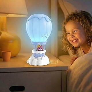 Luminária Infantil Balãozinho AZUL de Mesa Led Recarregável sem Fio CASAMILU | Abajur Dimerizável Portátil, Luz Noturna Infantil para Quarto Bebê, Criança, Amamentação e Presente Criativo