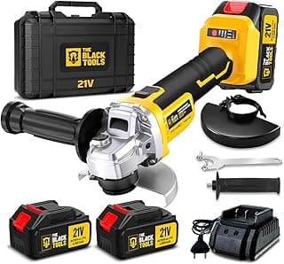 Esmerilhadeira Angular Sem Fio The Black Tools 21V com Kit Completo
