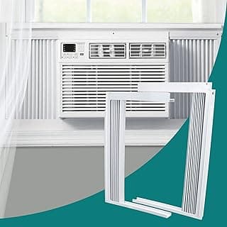 Kit de cortinas de painéis laterais Daisypower para ar condicionado de janela branco