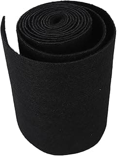 Tapete de beliche de barco preto, polipropileno de 24,5 cm de largura, enrolado em forma de tubo.