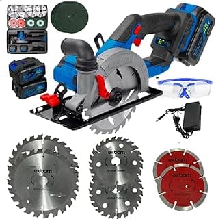 Serra Circular Portátil Brushless bateria bateria recarregável 48v Serra Circular Brushless Profissional com Ângulo Ajustável e Lâminas