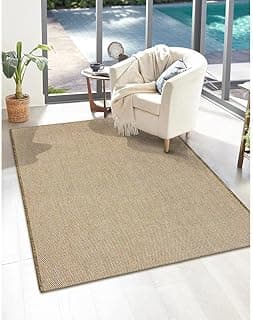 Tapetes São Carlos – Tapete Sarja Linhaca | Estilo Nórdico Liso em Polipropileno c/Proteção UV | Lavável e Compacto p/Entrada e Sala | 0,3cm x 1,5m x 2m
