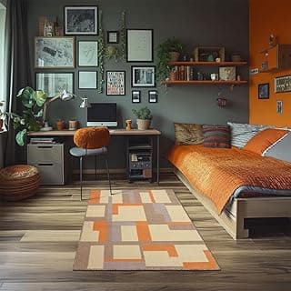 Tapetes São Carlos - Tapete Herat New Luxo | Geométrico Nórdico em Polipropileno c/Base Antiderrapante | Lavável e Ideal p/Sala ou Quarto | 0,7cm x 1m x 1,5m