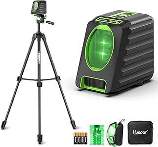 Nível a laser Huepar com tripé, baterias e acessórios