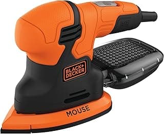 Lixadeira Elétrica Black+Decker MOUSE 1,2 Amp, Laranja e Preto, com Visor de Proteção