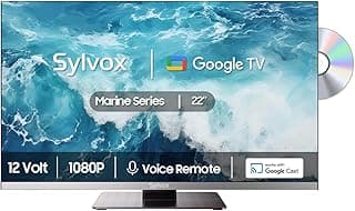 TV Smart 12V 22 polegadas Sylvox com DVD Player, Android, Google Cast, WiFi, Bluetooth, HDMI, USB