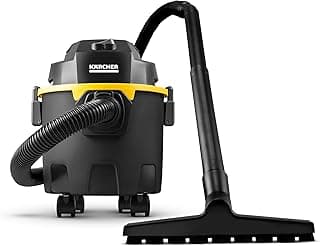 Aspirador de pó e água Kärcher WDL 1 Black 1500W 3 em 1 capacidade 10 litros 220V