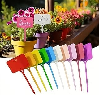 Etiquetas de plantas T coloridas à prova d'água para jardim