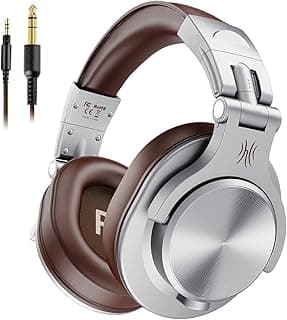 Fone de ouvido OneOdio DJ A71 Fusion Silver/Brown com falante de 40 mm