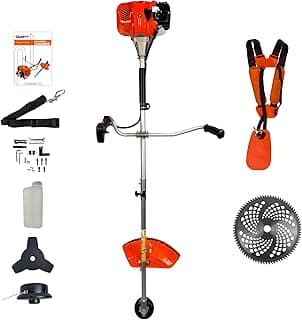 Roçadeira Bipartida Gasolina 52cc 2,5HP Profissional Lateral com Disco 80 Dentes Carbon Fak