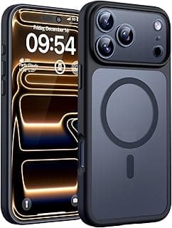 Capa TOCOL para iPhone 17 Pro Max com proteção total para câmera e anel magnético integrado, preto