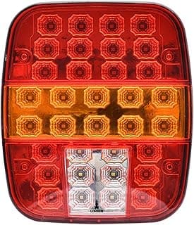 Lanterna Traseira Marmita Lorben Com Vigia 34 Led Caminhão Par