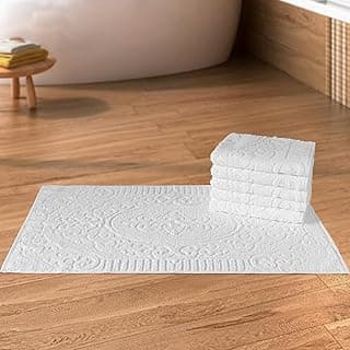 Kit 5 Toalhas de Piso para Hotel Luxo Grossa - Nobre (Branco)
