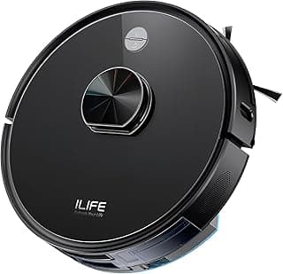 Robô aspirador ILIFE com sistema de navegação LIDAR, 3000Pa de sucção potente, função 2 em 1, controle via app, limpeza inteligente, autonomia prolongada