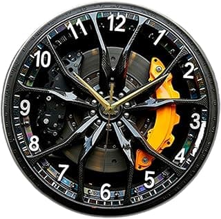 Baoblaze Relógio de parede decorativo, moderno e elegante, redondo e simples, para decoração de interiores, estilo fazenda, quarto infantil casa, 25cm