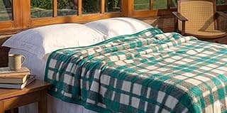 Cobertor Boa Noite Guaratinguetá Casal Xadrez 220x180cm Aveludado (Verde)