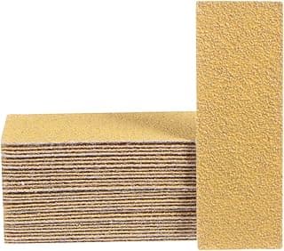 30 peças de papel micro lixador grão 60 3,5 x 1,2 polegadas