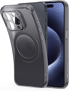 Capa protetora iPhone 15 Pro preto fosco com compatibilidade MagSafe