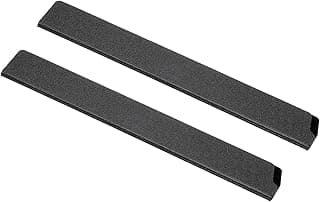 Duas capas de faca ABS pretas para faca de cozinha com proteção de borda universal