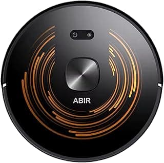 Robô Aspirador Abir X9 com Lidar Laser 6500Pa, Mapeamento 3D, Limpeza UV, Esterilizador, App em Português, Vários Andares