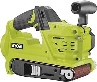 Ryobi Lixadeira de correia sem fio R18BS-0 ONE+ 18V (apenas corpo), verde hiperativo